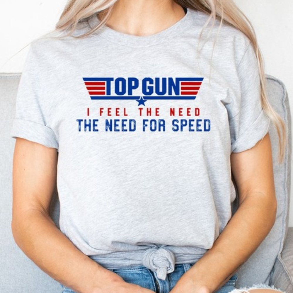 NWT Top Gun I Feel The Need For Speed T-shirt Graphic Tee